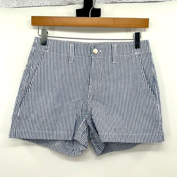 L'AGENCE Alondra Trouser Short - Blue/White - 25" - New with tags - Picture 1 of 4